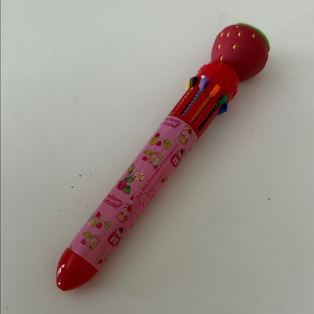 NWOT Strawberry Shortcake-Themed Multicolor Pen